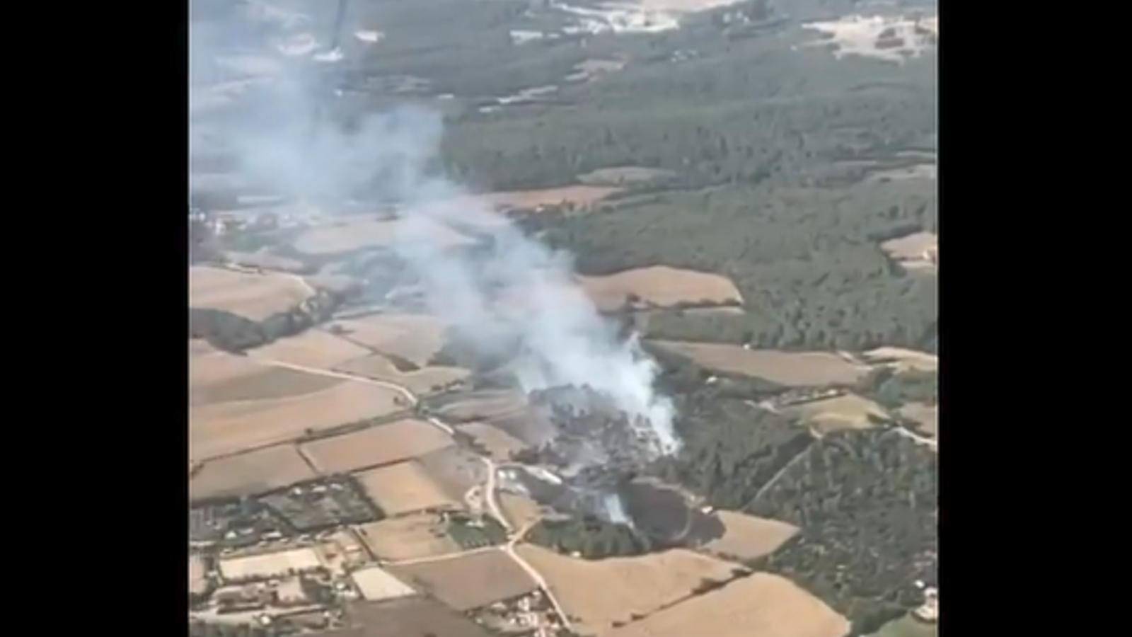 Incendio forestal en Begur