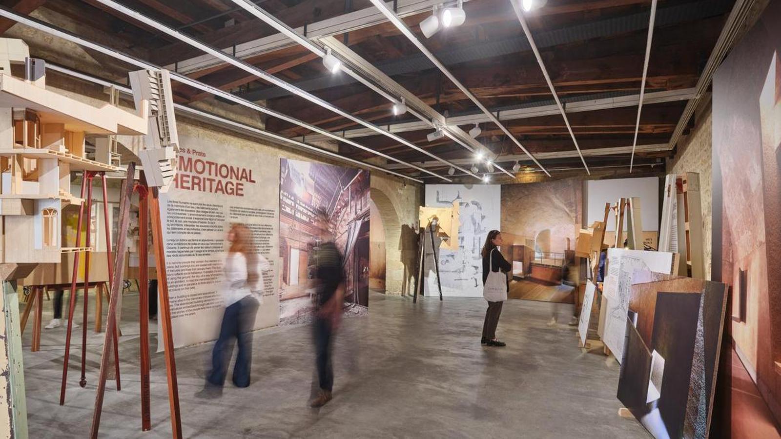 Entrance to the exhibition 'Emotional Heritage' at the arc en rêve center in Bordeaux