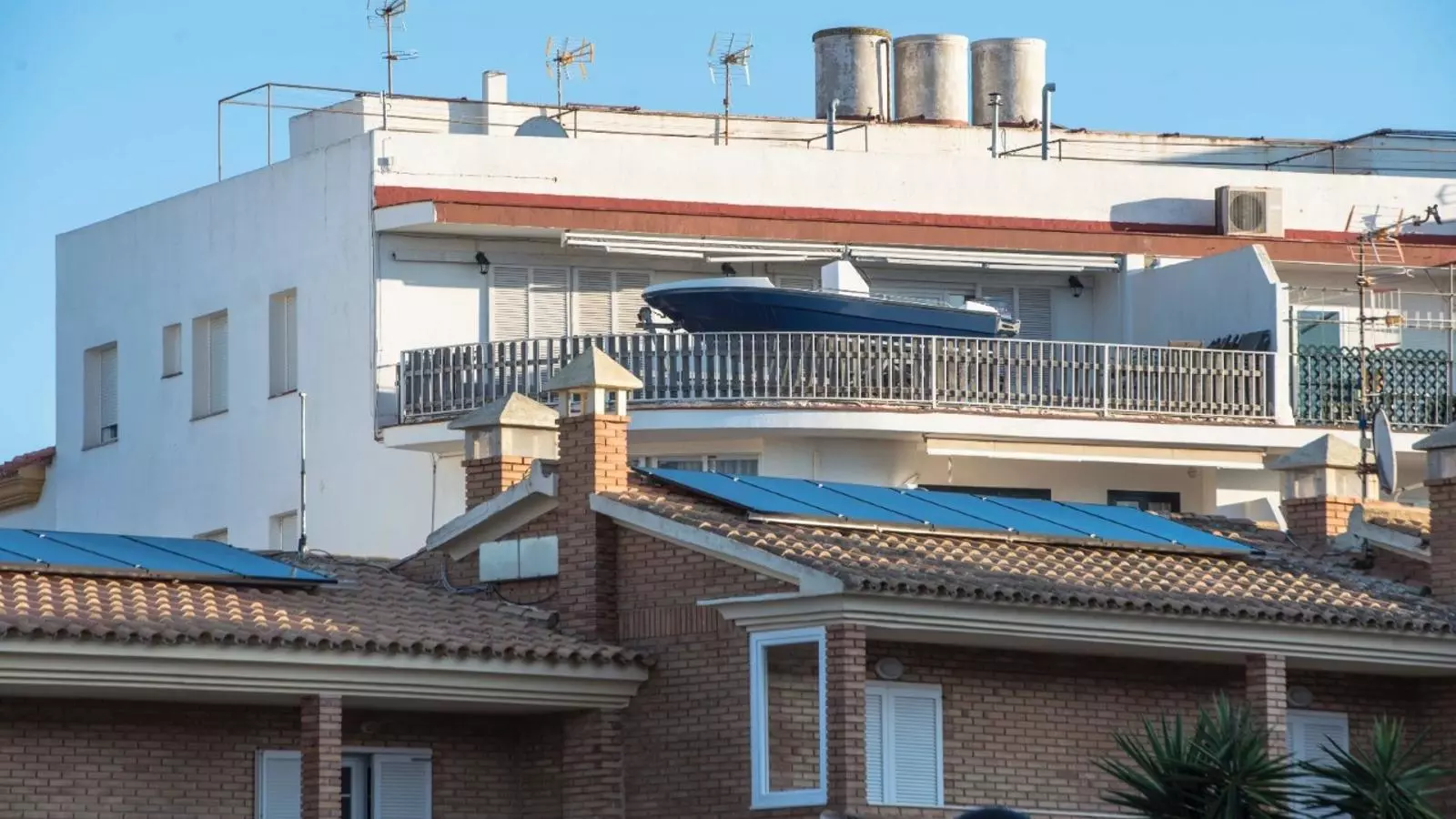 Imatge de l'embarcació a l'edifici d'Es Castell.