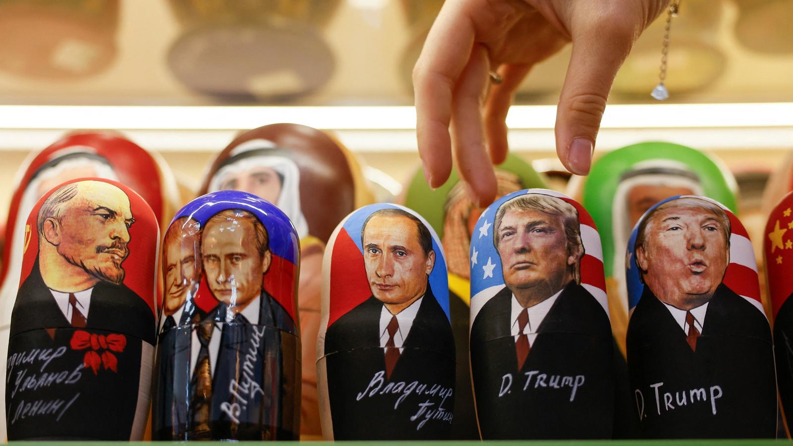 Detail of a souvenir shop in Moscow.