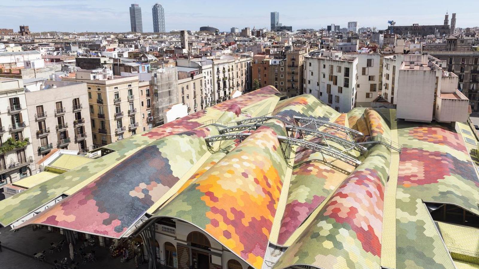 Roof of the Santa Caterina market.