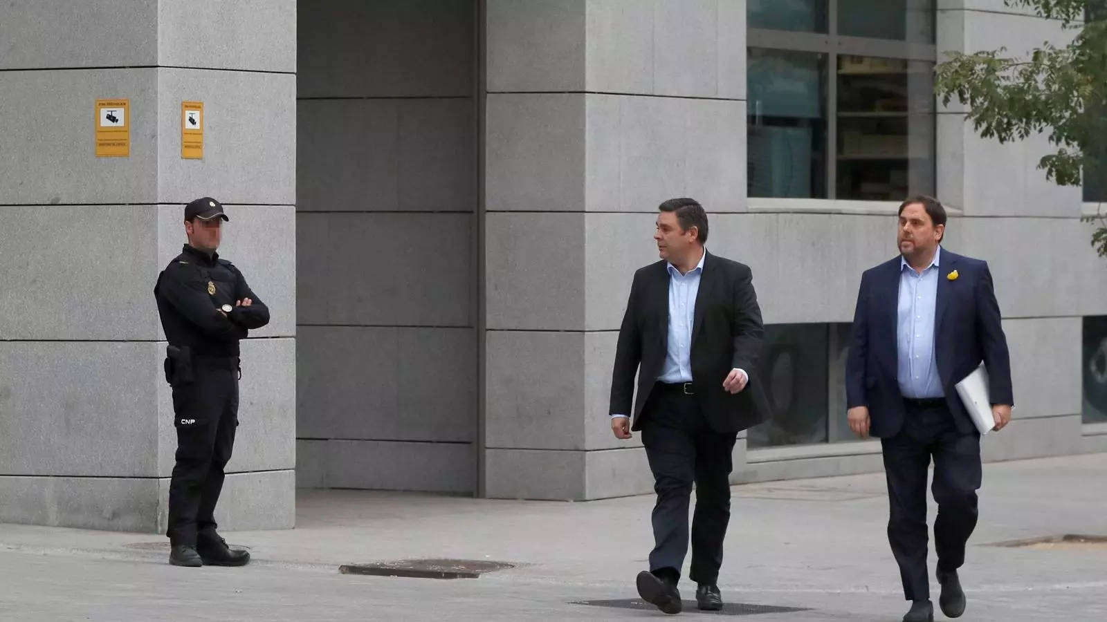 Oriol Junqueras arriba a l'Audiència Nacional per declarar
