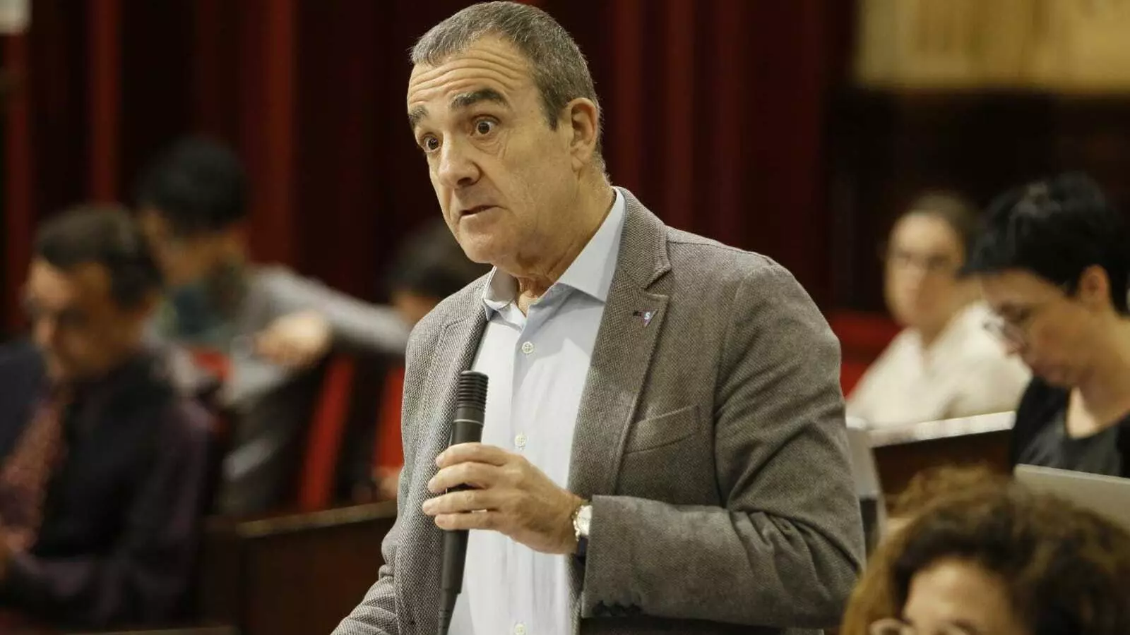 El vicepresident del Govern, Juan Pedro Yllanes, aquest dimarts en el Parlament