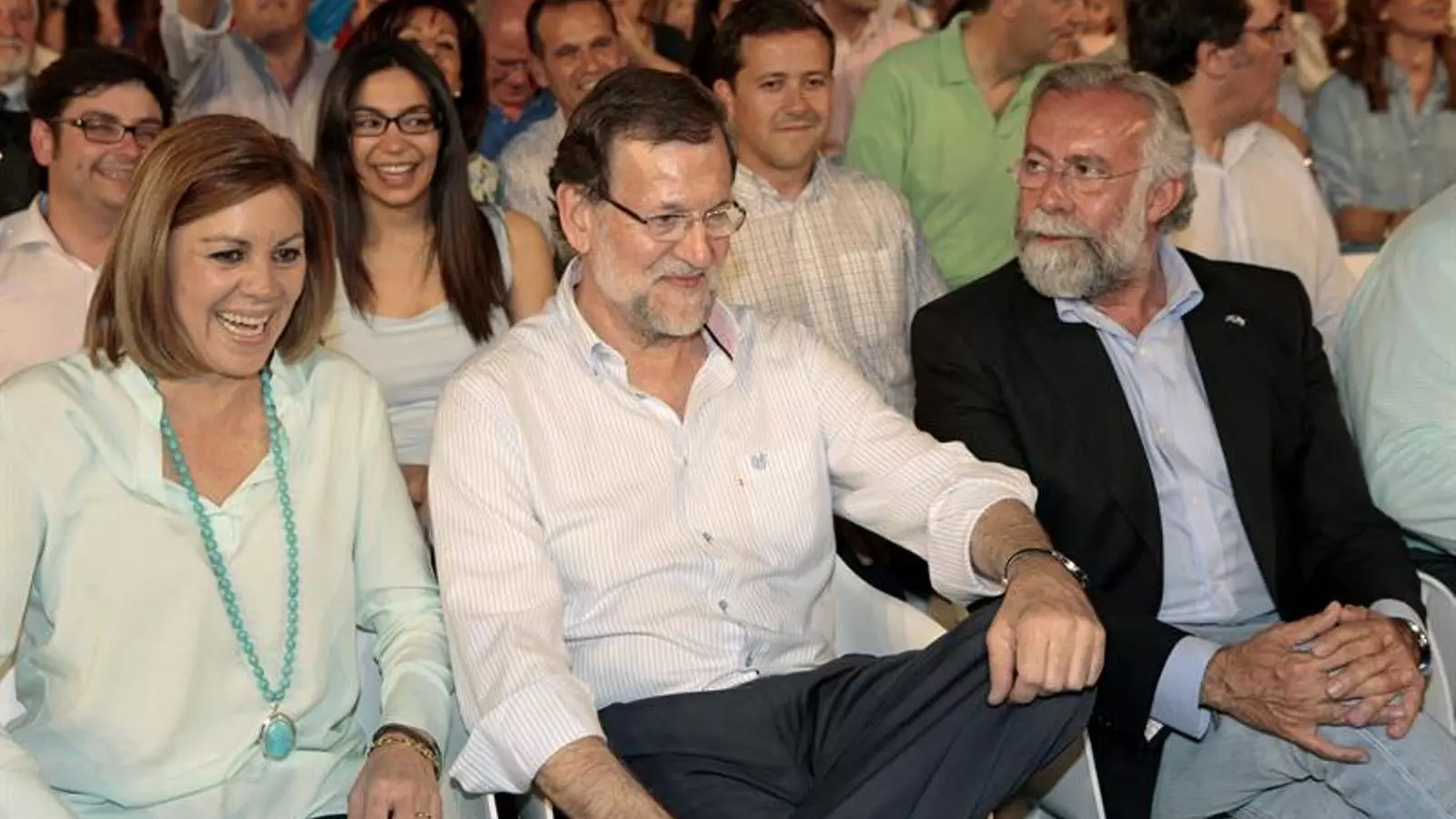 Cospedal i Rajoy, aquest dimarts a Talavera de la Reina. EFE