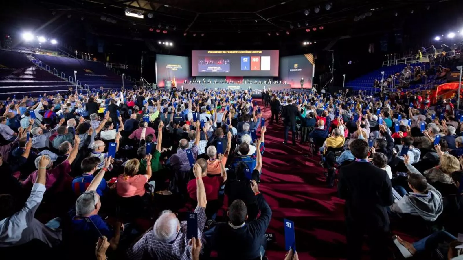 La última asamblea presencial del Barça fue el 2019.