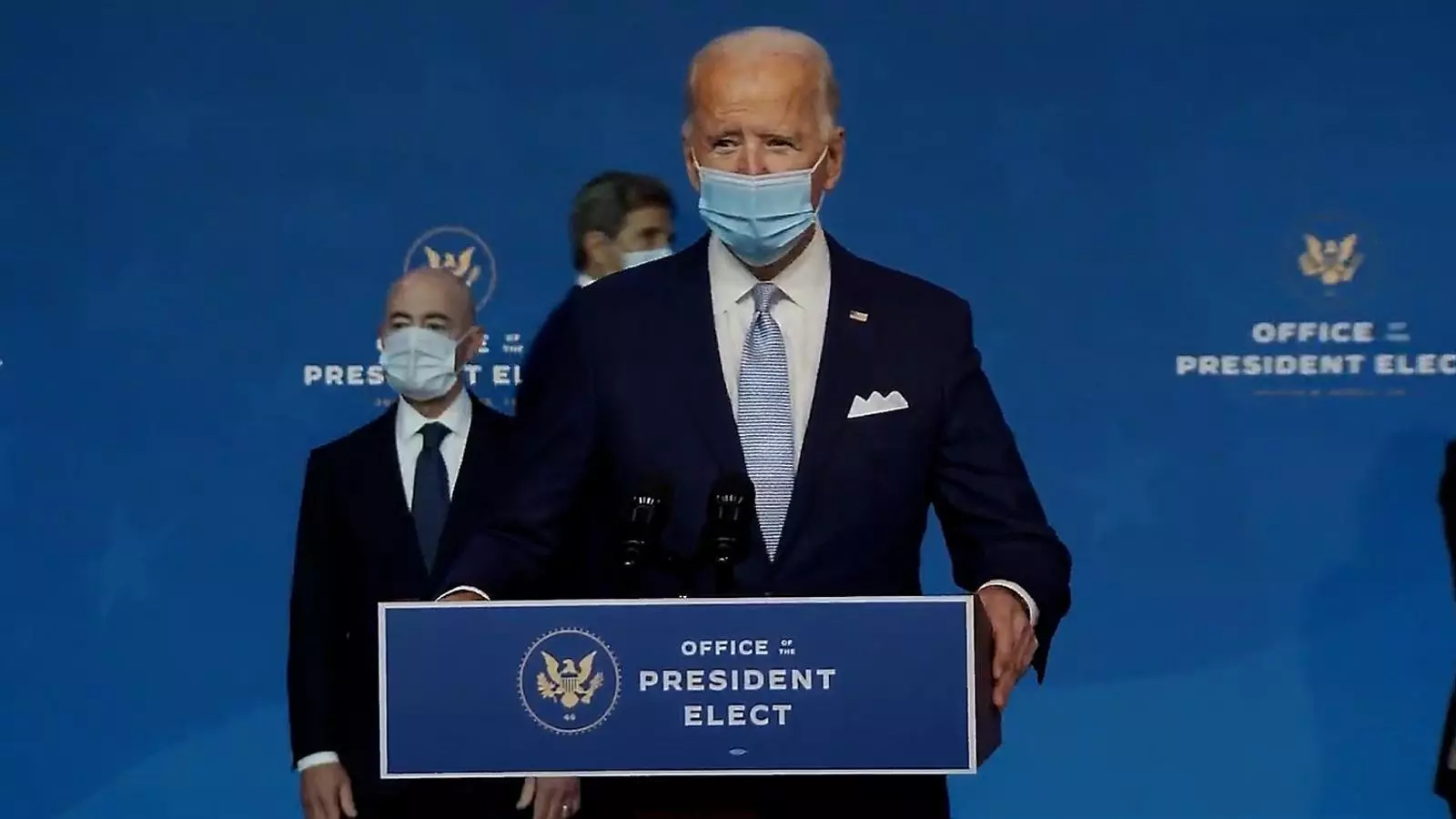 El president electe dels Estats Units, Joe Biden, amb mascareta durant un acte.