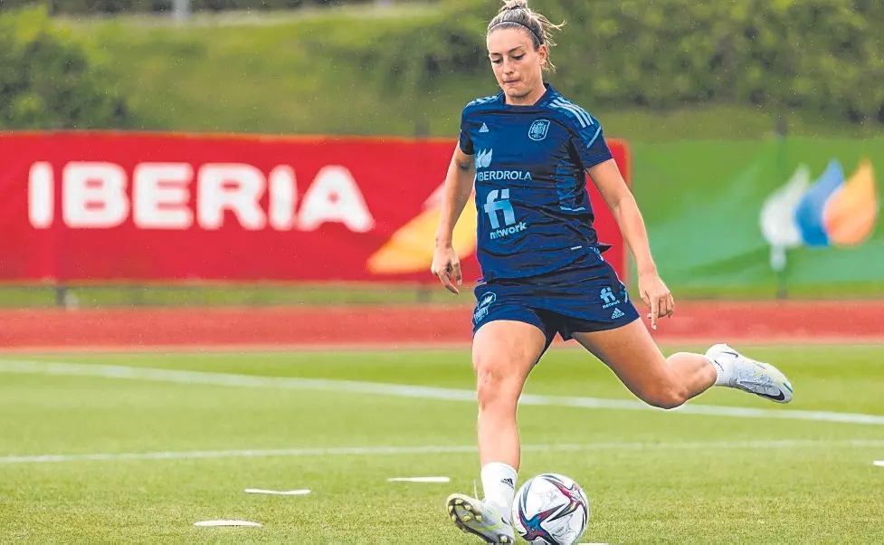 Alexia Putellas amb la selecció espanyola