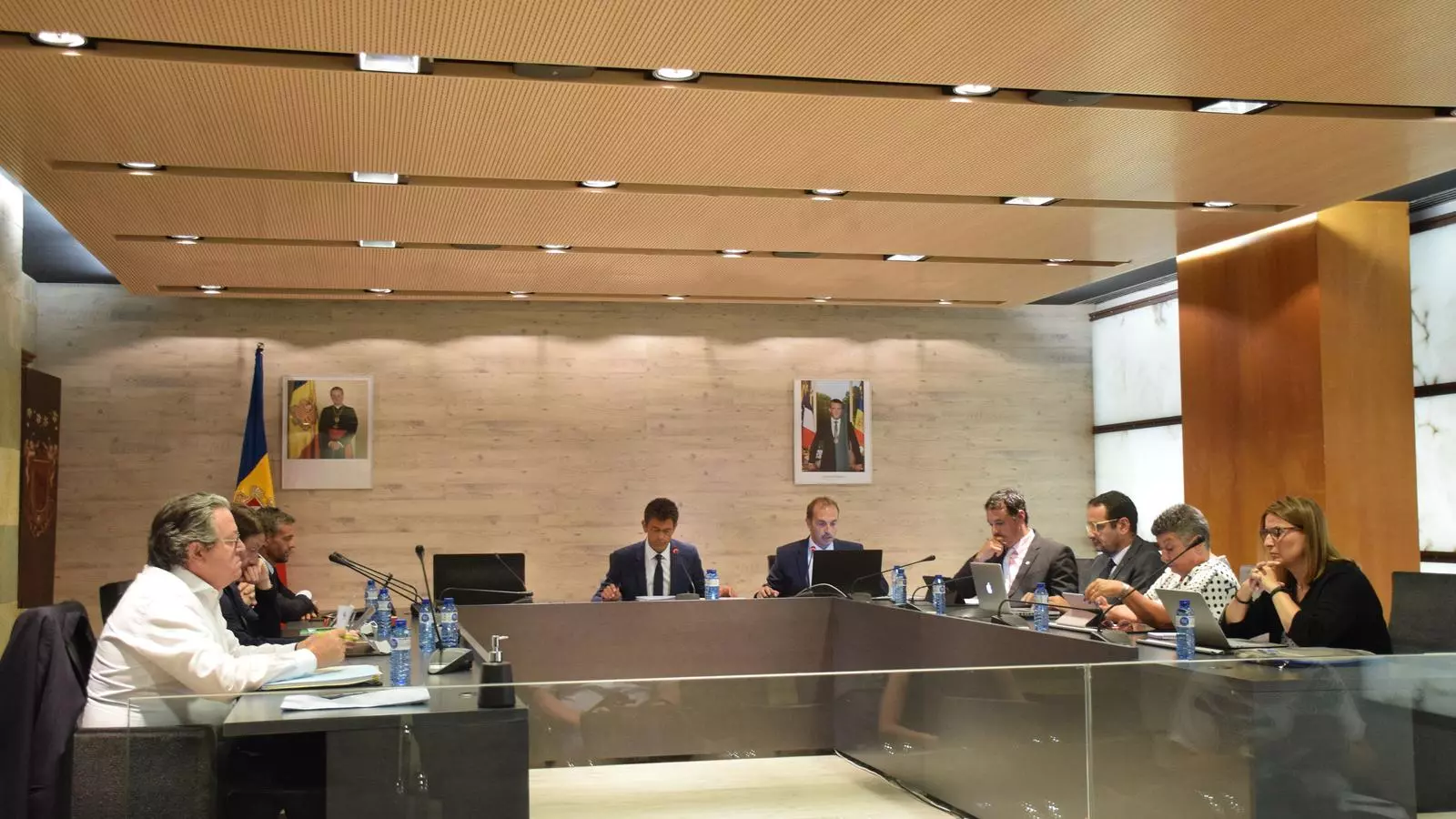 Un moment de la sessió de consell de comú celebrada aquest dilluns.