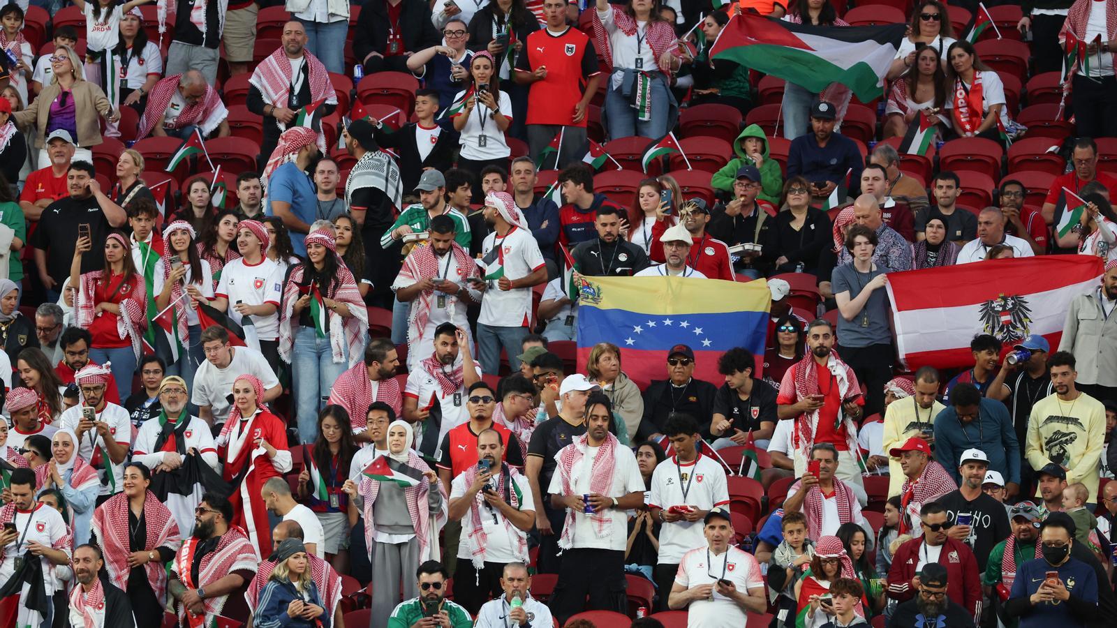 Fans at one of the World Cup matches.