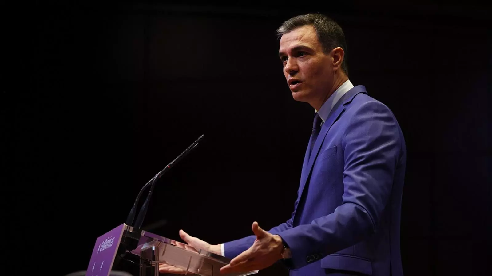 Pedro Sánchez, el dia 12 de maig a les Jornades de Fons Europeus de Recuperació celebrades al Museu Reina Sofia de Madrid.