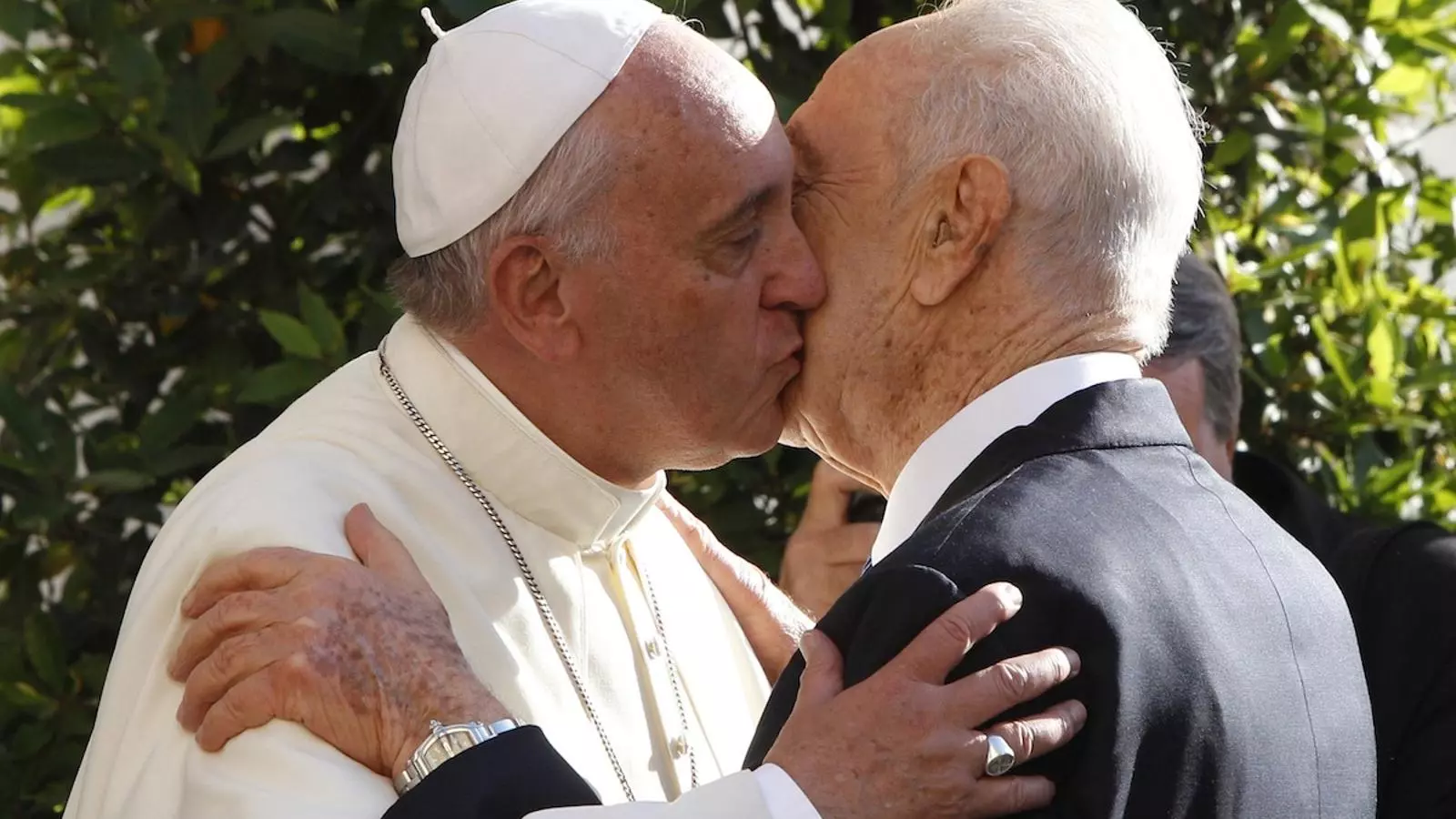 El papa Francesc rep a Simon Peres, aquesta tarda al Vaticà. REUTERS