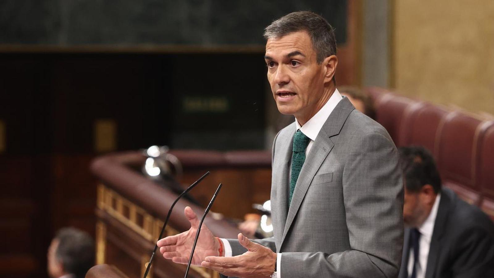 El presidente del Gobierno, Pedro Sánchez, comparece este jueves en el Congreso de los Diputados para informar de la gestión de la crisis en Ceuta.