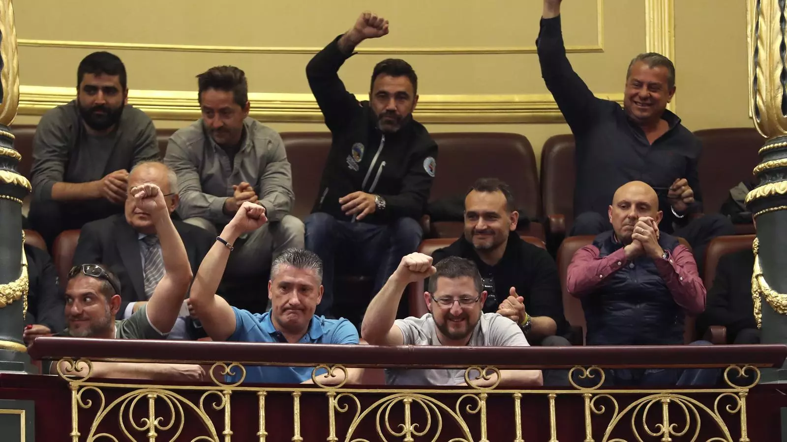 Estibadors de Barcelona, Mallorca i Algesires al Congrés de DIputats aquest dijous.