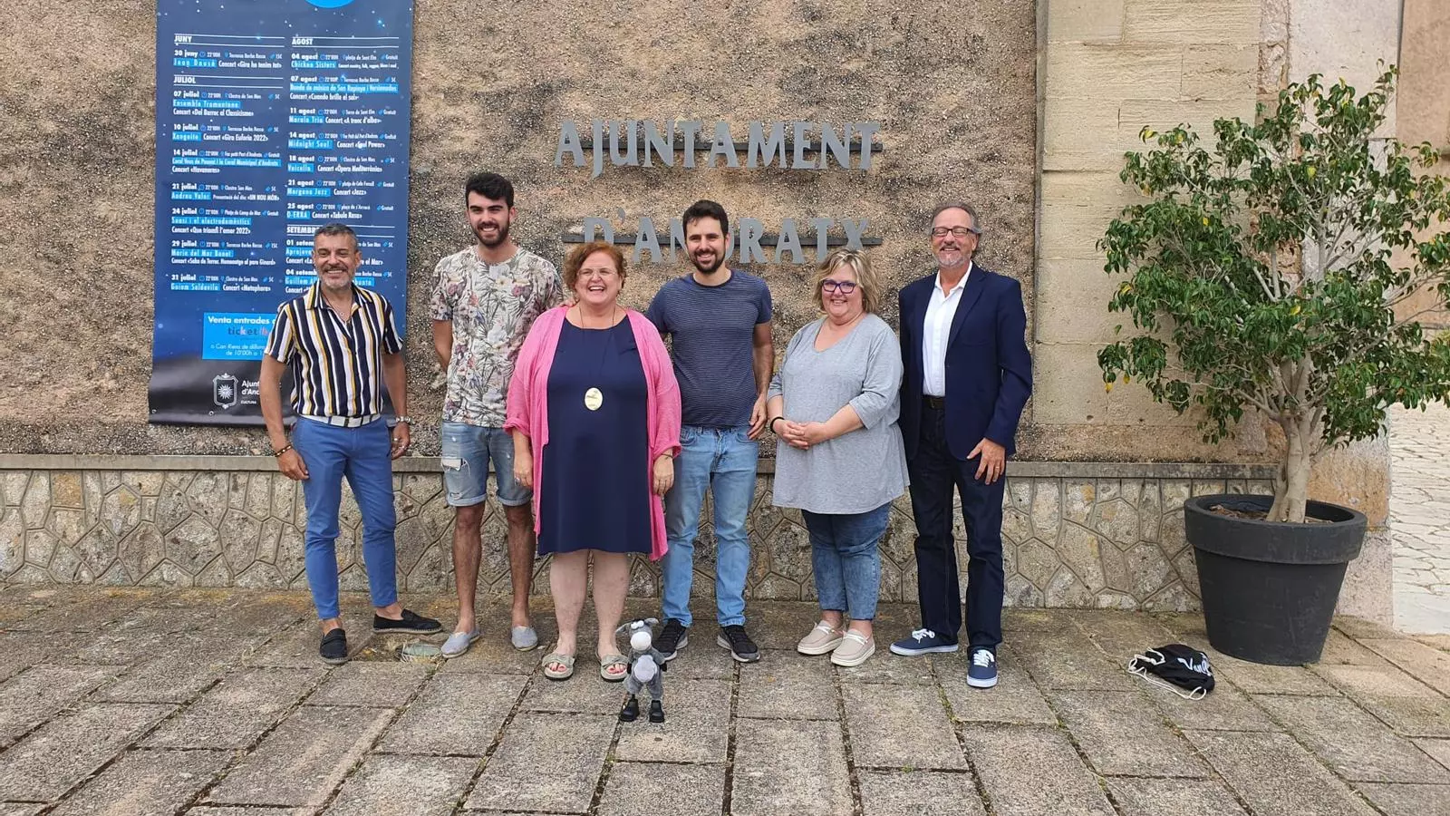 Presentació a l'Ajuntament d'Andratx.