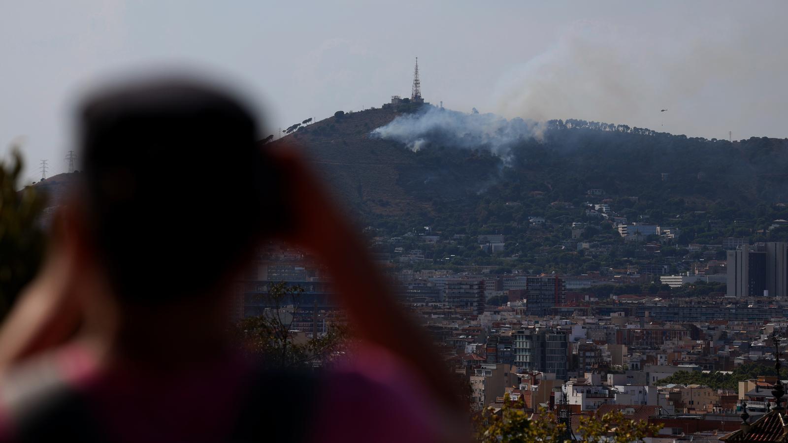 El incendio en Collserola.
