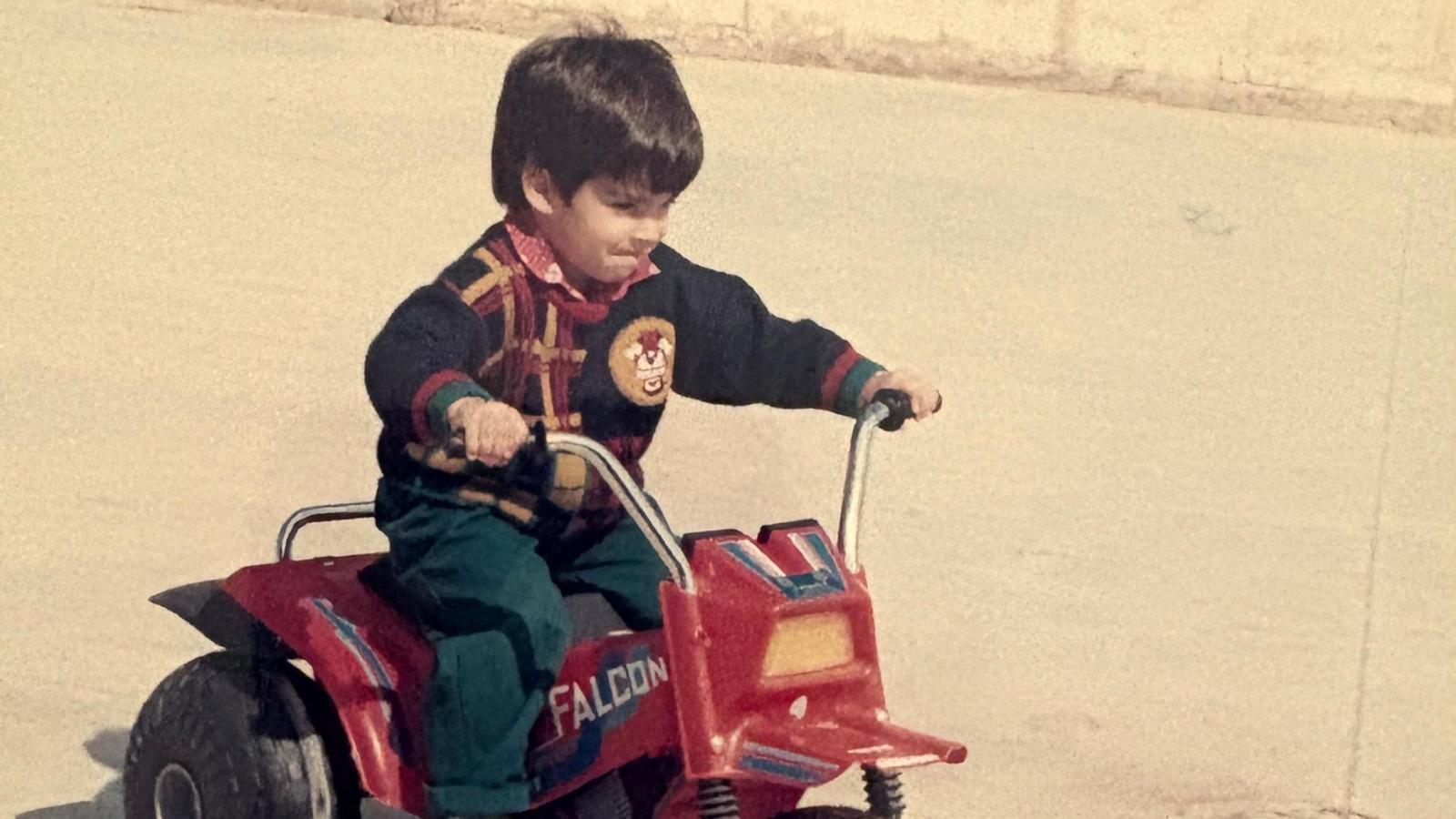 Lluís Cabot, de petit.