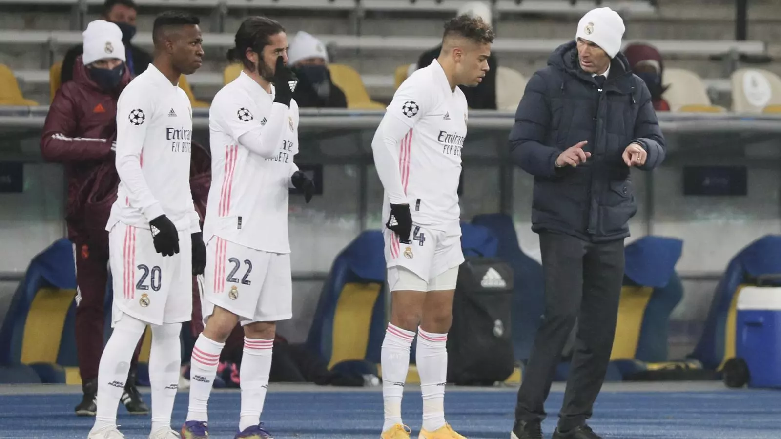 Vinícius, Isco, Mariano i Zidane