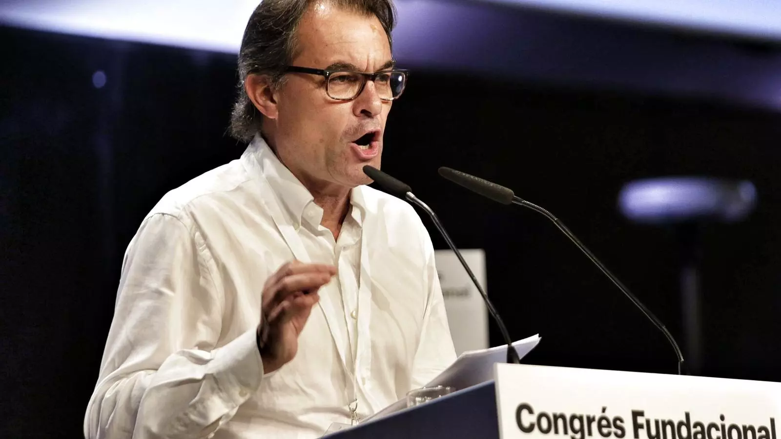 Artur Mas en el seu discurs en el congrés fundacional del Partit Demòcrata
