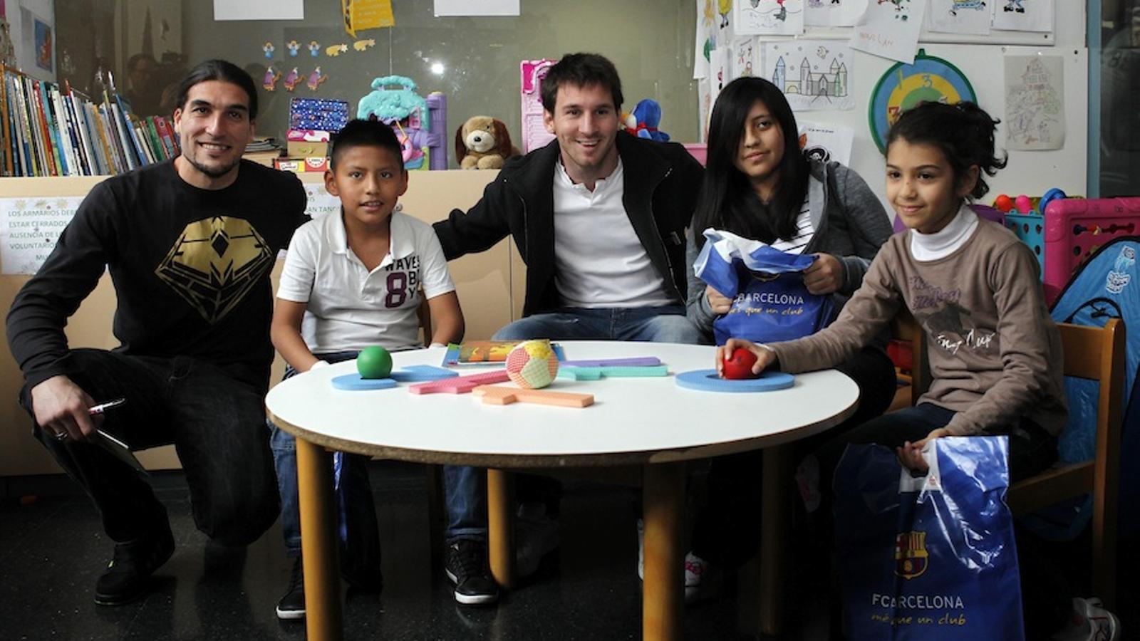 MEssi i Pinto a l'Hospital del Mar