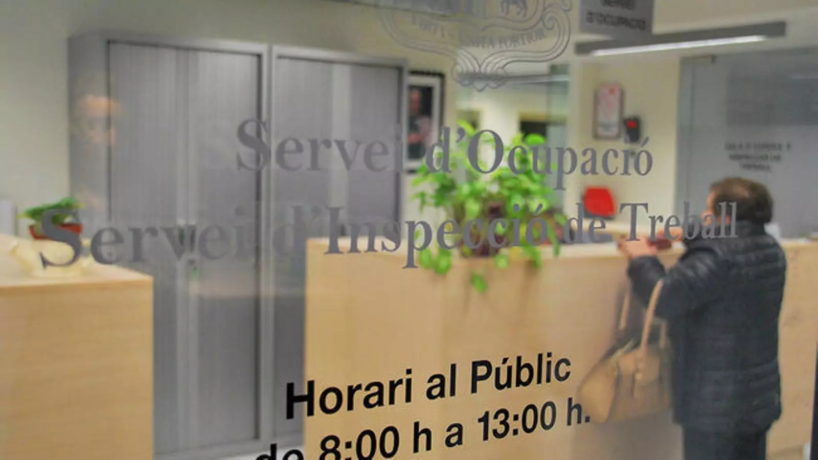 Entrada al Servei d'Ocupació. / ARXIU ANA