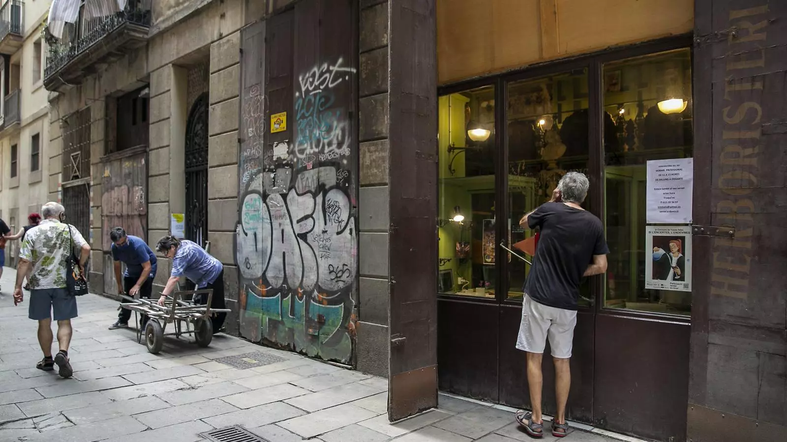 L’entrada de l’Herbolari del Rei, al carrer del Vidre de Barcelona, aquesta setmana.