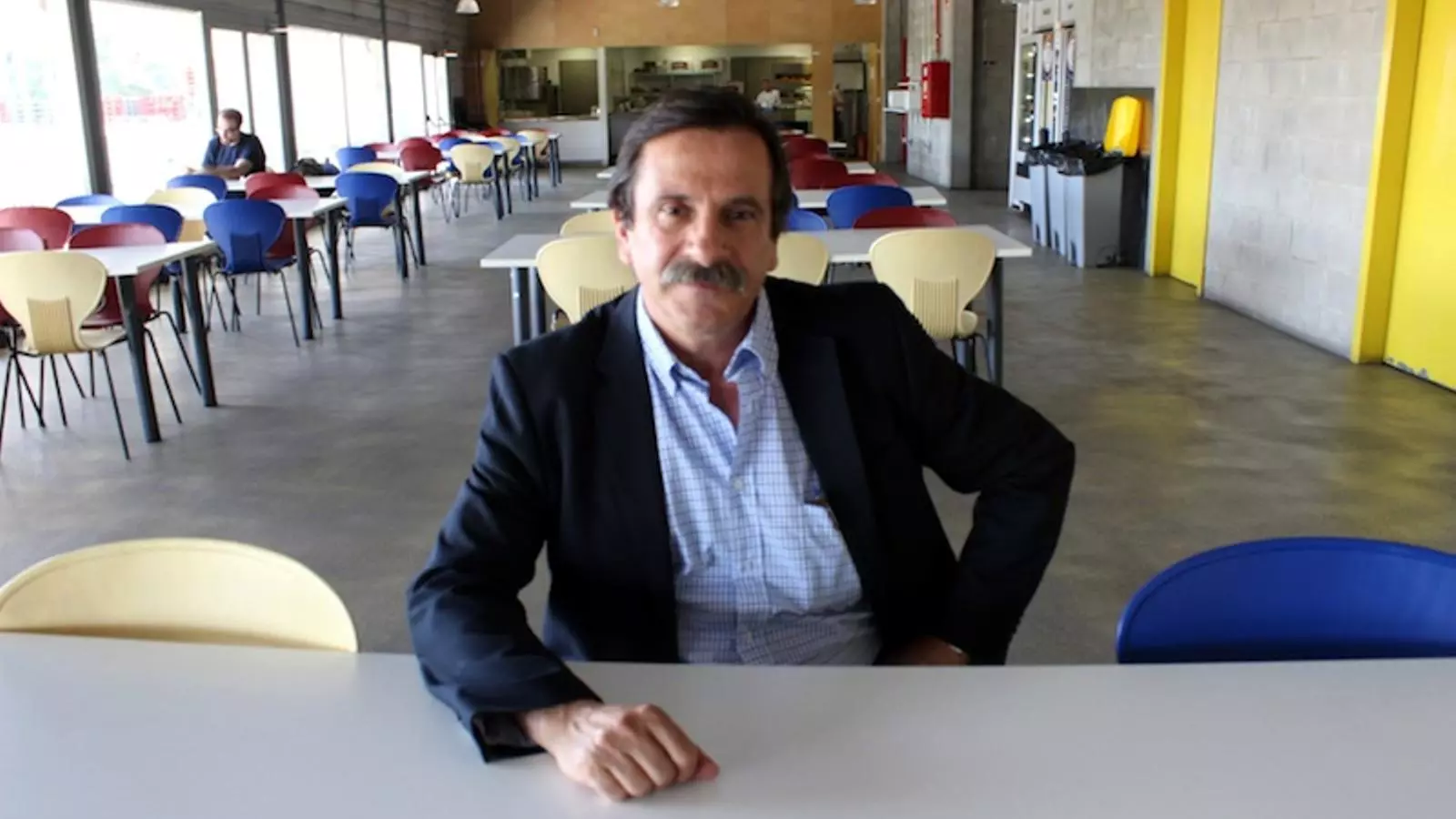 Francesc Martínez de Foix, en una imatge recent al menjador del Taller Escola Barcelona (TEB)
