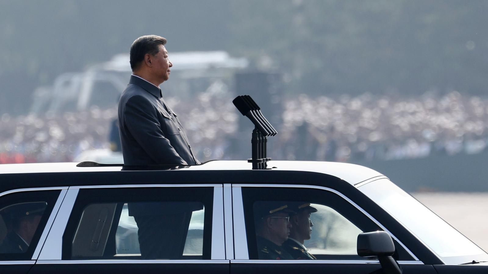 Chinese President Xi Jinping attends the military parade marking the 80th anniversary of the end of the Sino-Japanese War in Beijing, China, September 3, 2025.