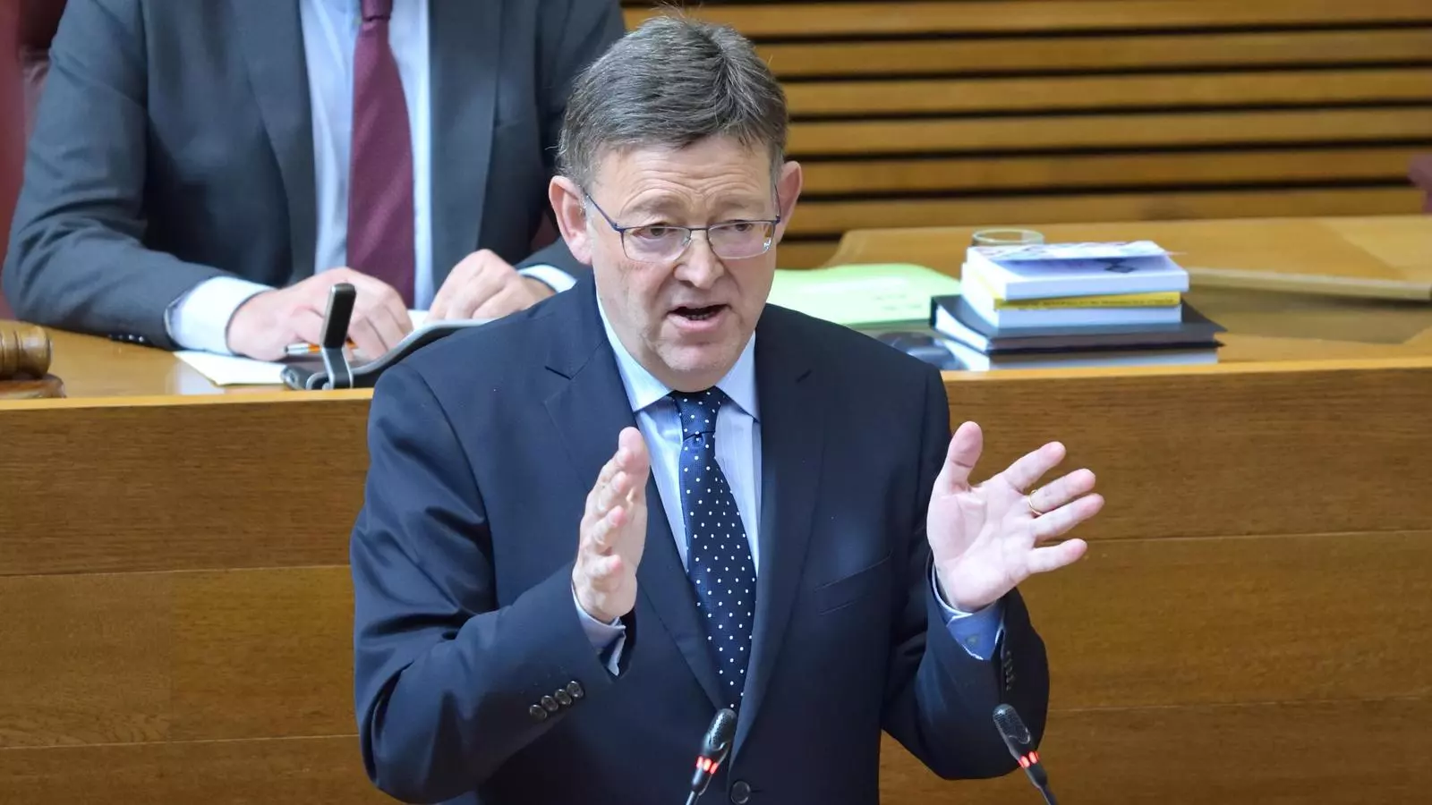 Ximo Puig durant una intervenció a les Corts Valencianes