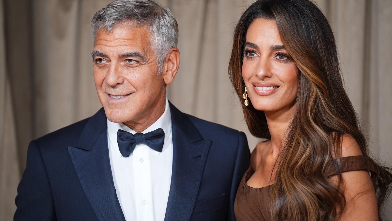 George Clooney con su mujer Amal