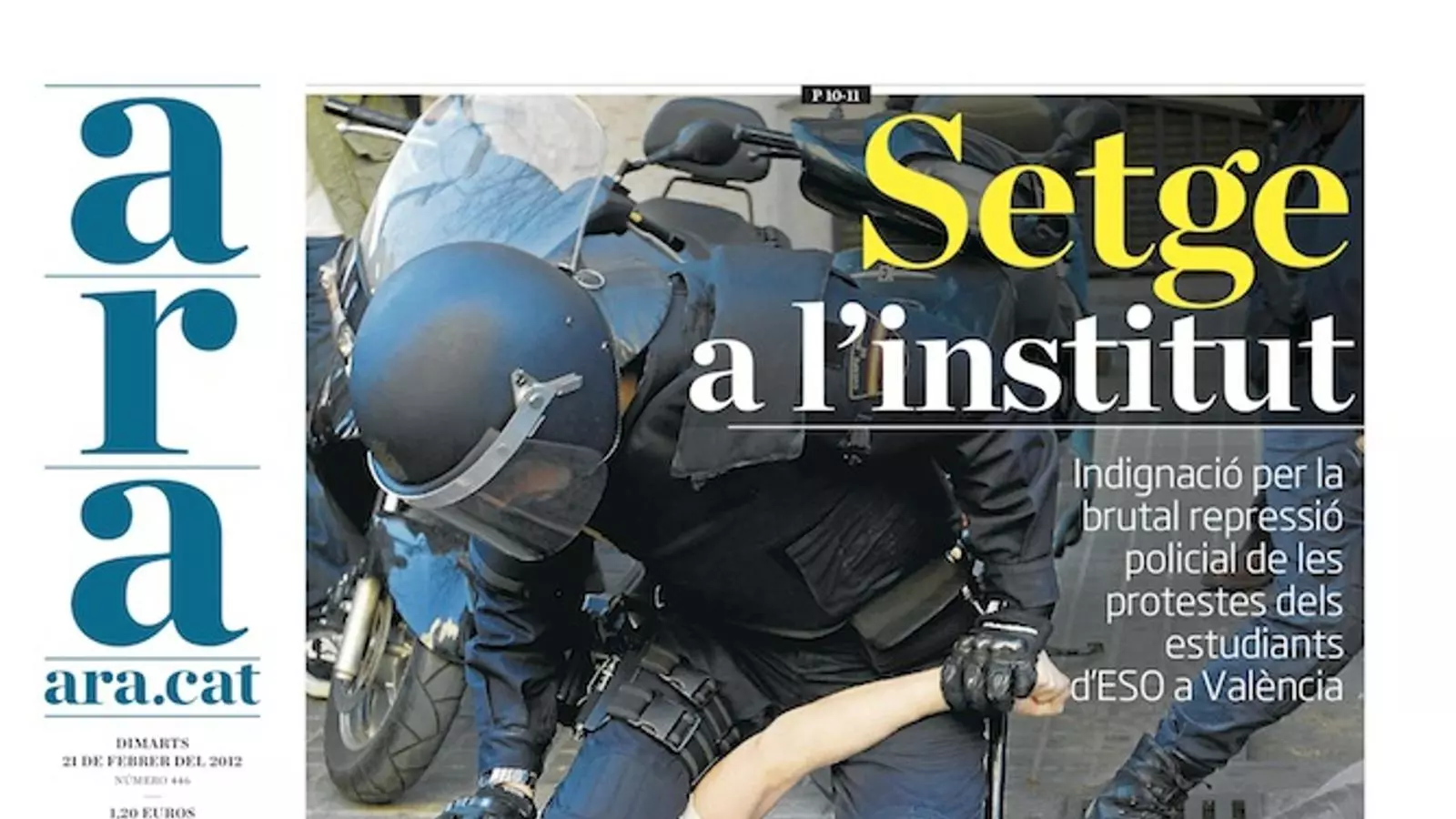 Portada ARA 20 febrer
