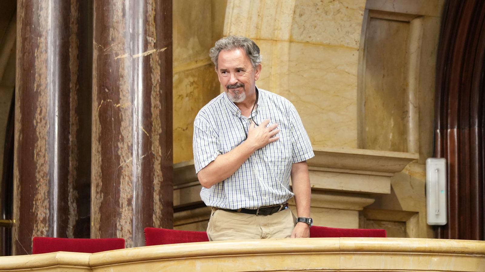 Josep Maria Reniu, después de ser elegido senador