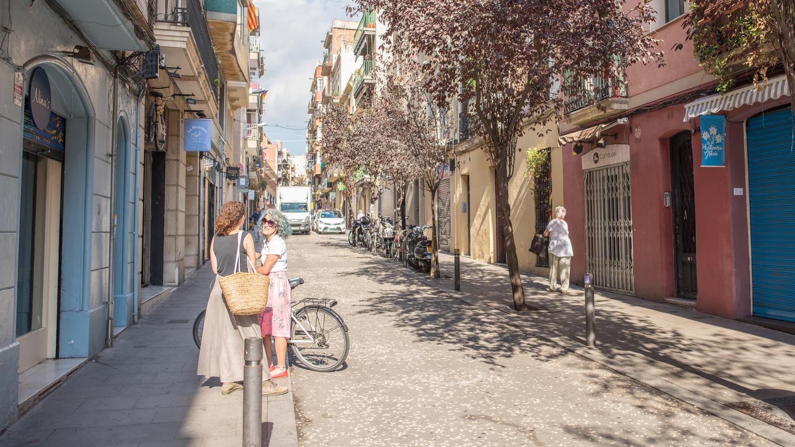 Una calle del barrio de Gràcia de Barcelona