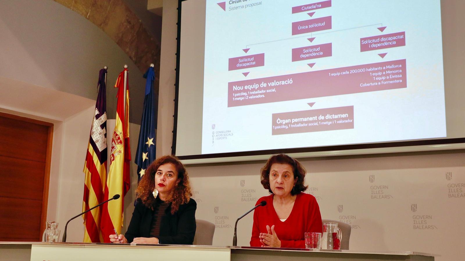 La consellera d'Afers Socials, Fina Santiago, aquest divendres després del Consell de Govern