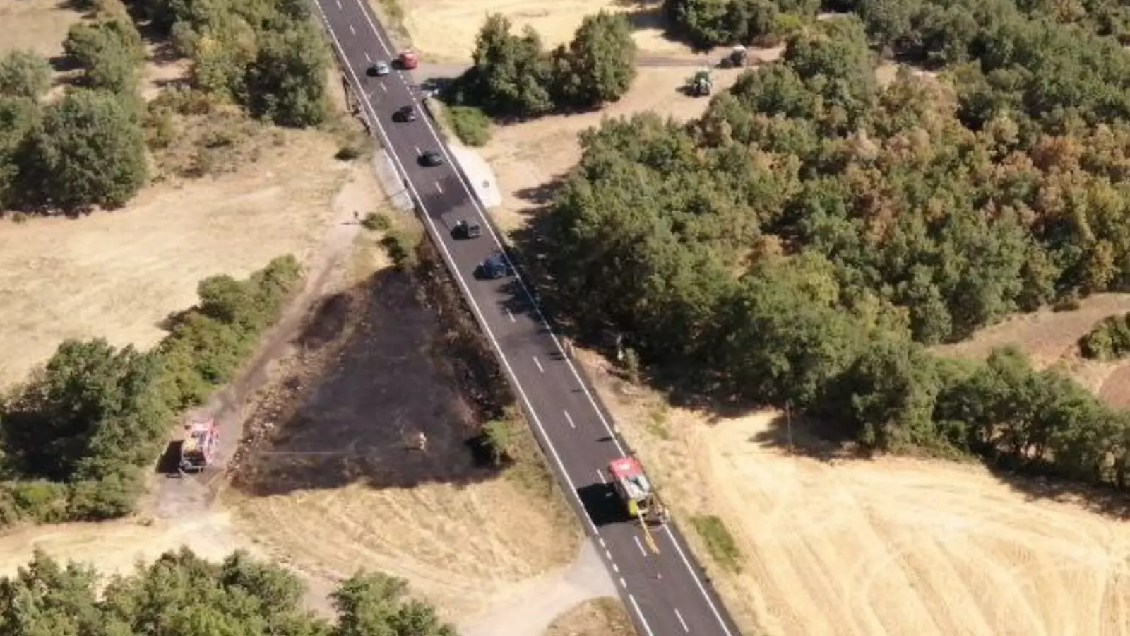 Imatge aèria del lloc de l'accident.