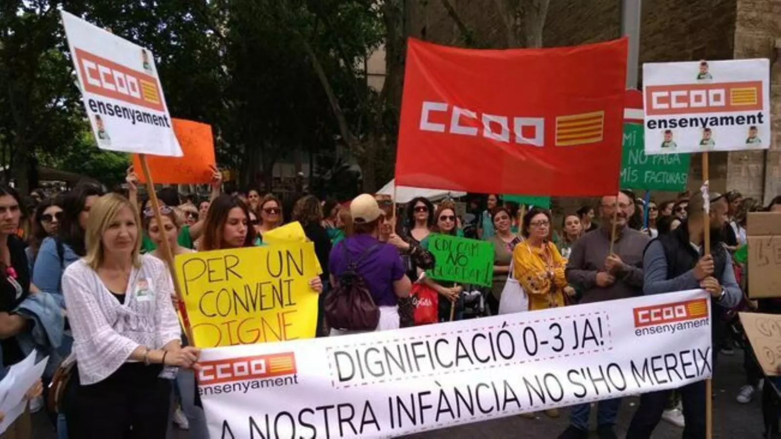 Els treballadors de les esoletes ja se varen manifestar el 21 de maig a Palma