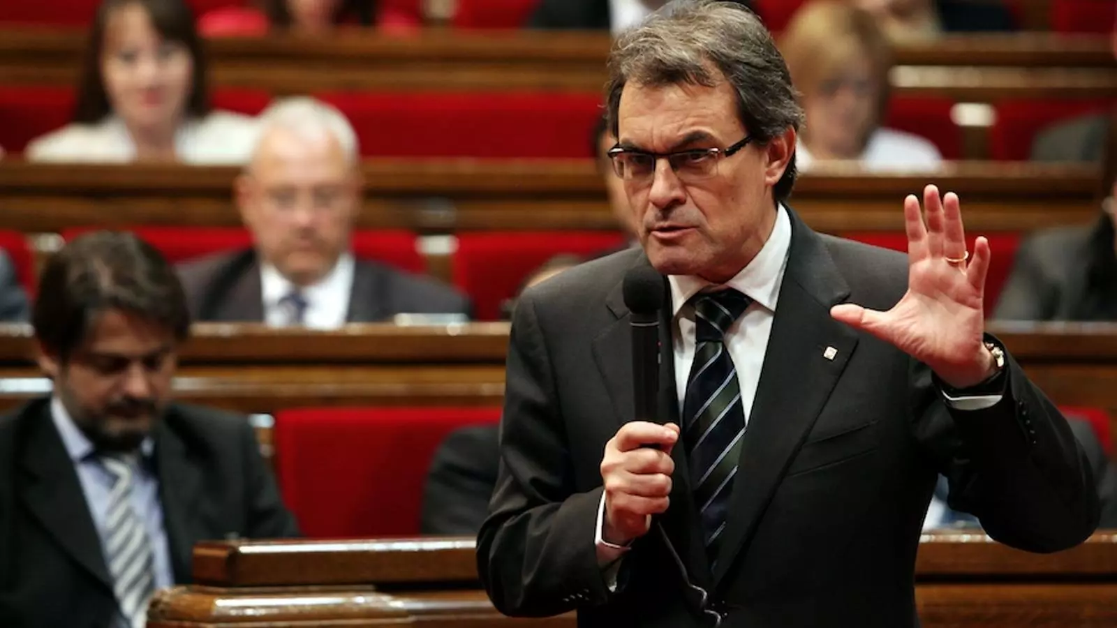 El president de la Generalitat, Artur Mas, en la sessió de control al Parlament / ACN