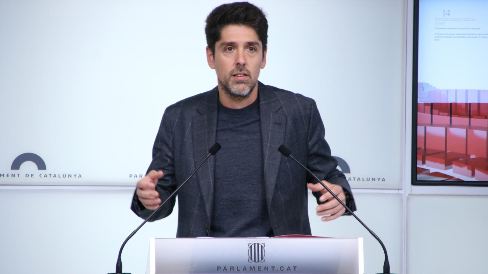 El portaveu dels comuns al Parlament, David Cid.