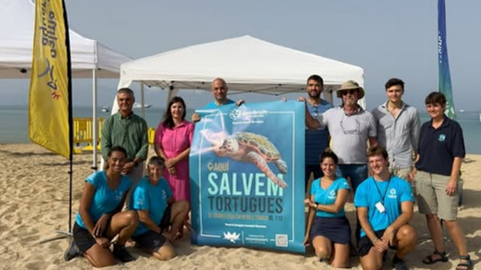 Presentation of the campaign "Here we save turtles".
