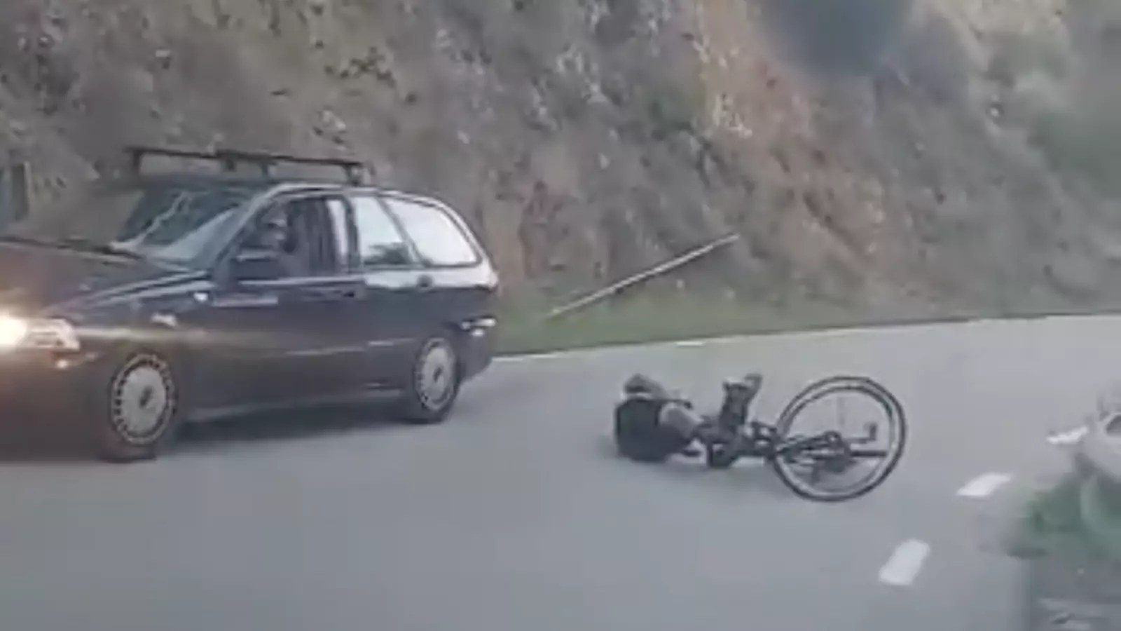El ciclista accidentat.