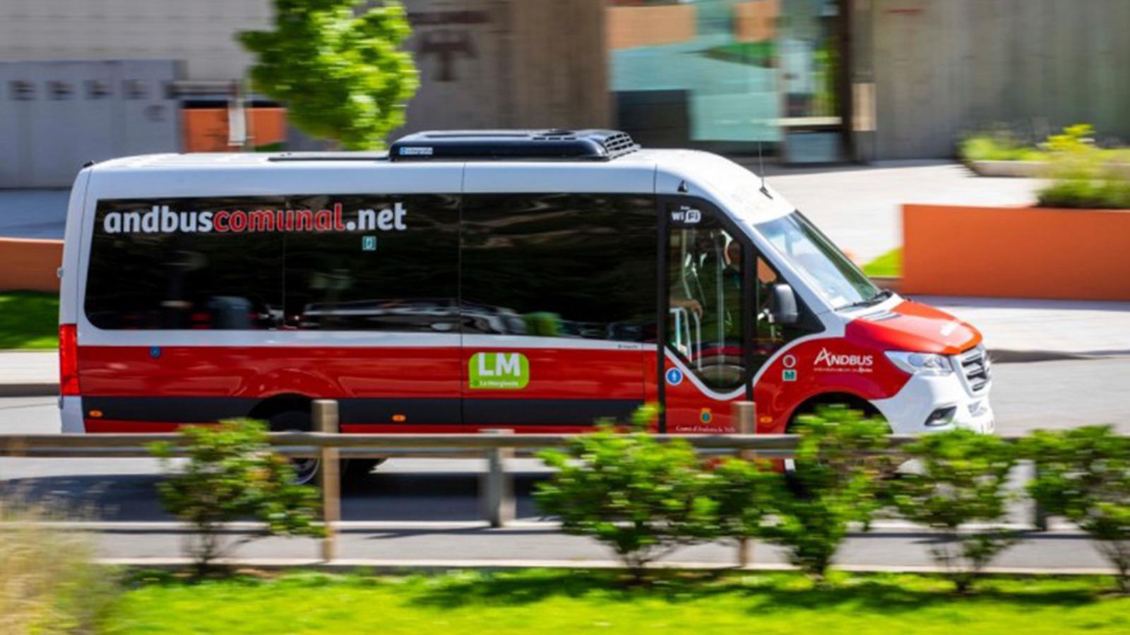 Un bus comunal. / COMÚ D'ANDORRA LA VELLA