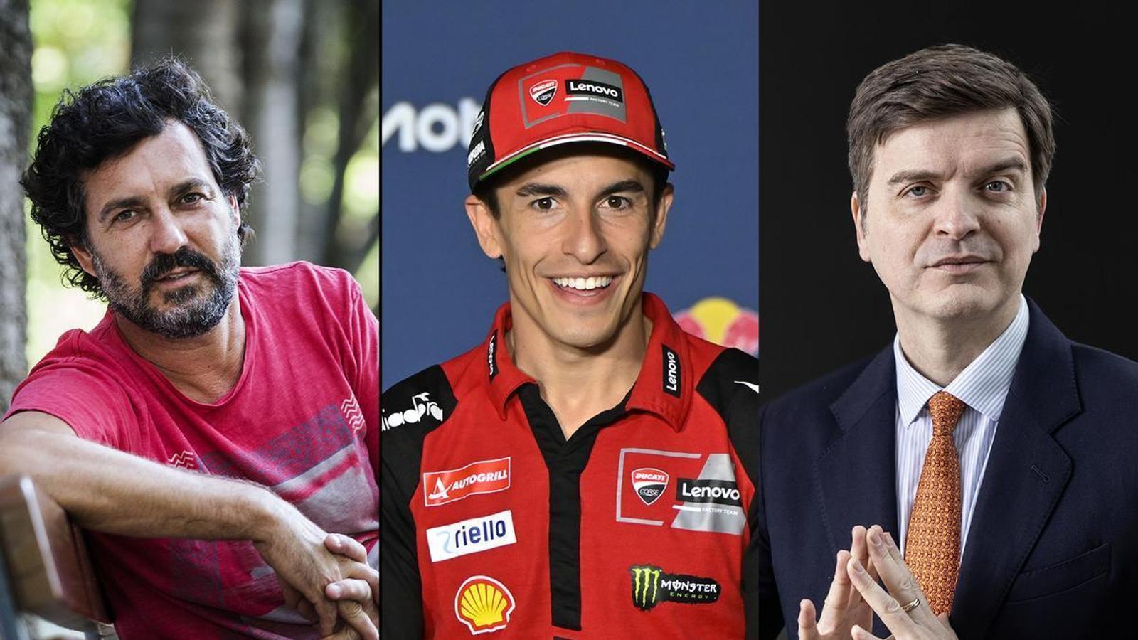 Marc Cartes, Marc Márquez and Marc Giró.