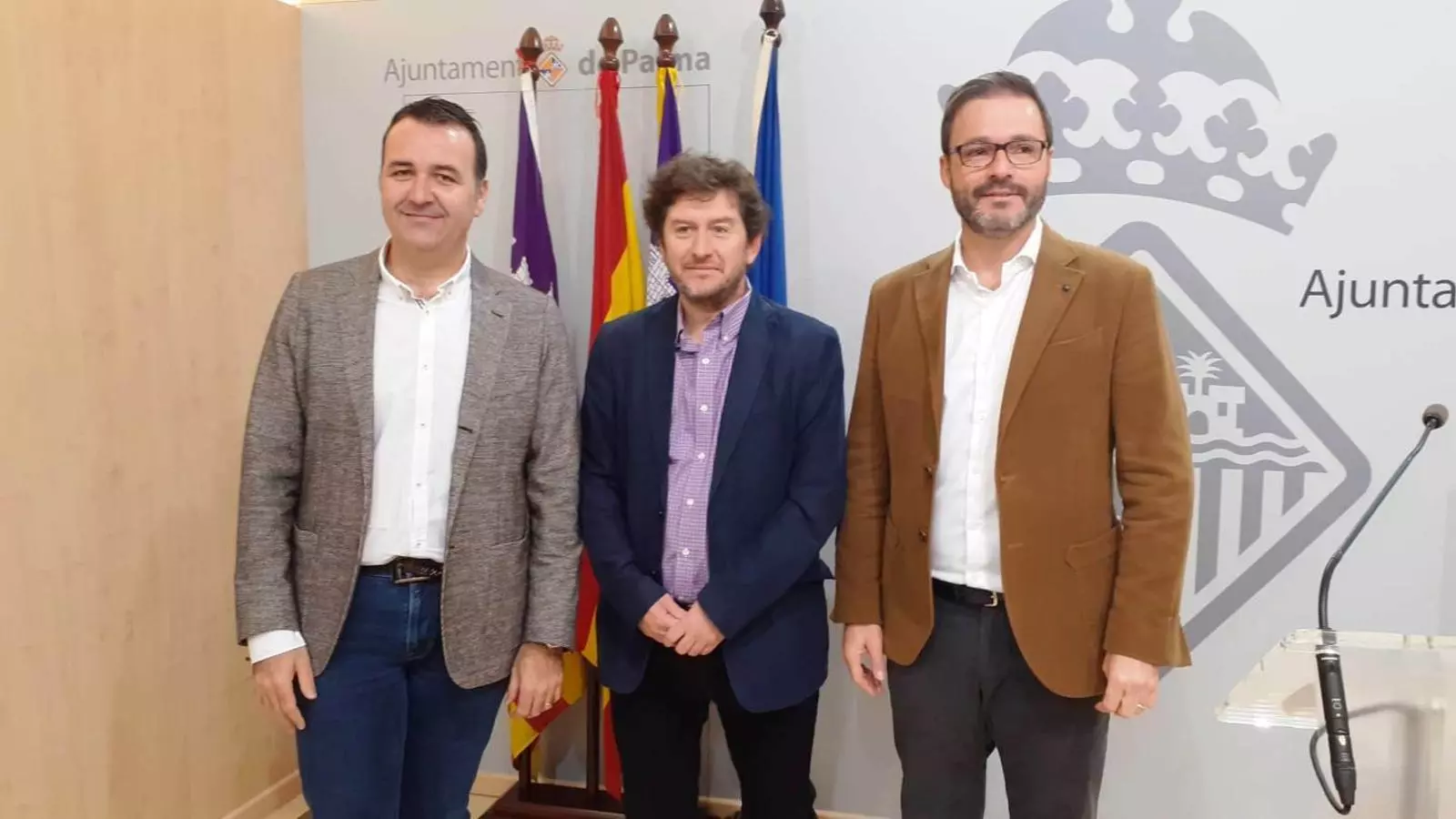El batle de Palma, Jose Hila, ha explicat les tasques que es faran a la nova zona per a vianants