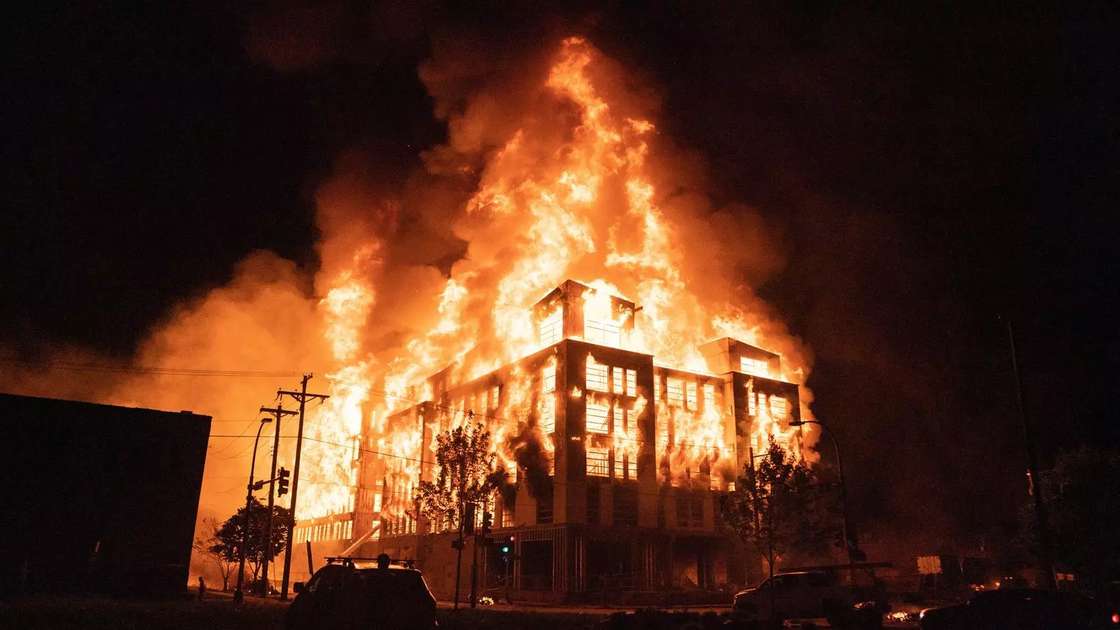 Una imatge d'un incendi a Minnesota, EUA