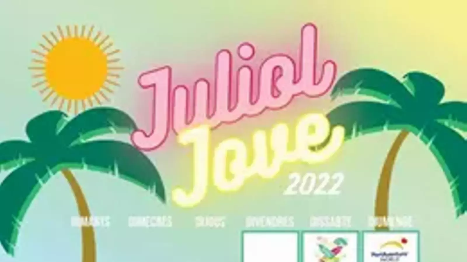 Cartell amb les activitats de la regidoria de Joventut de Vilassar de Mar per aquest juliol