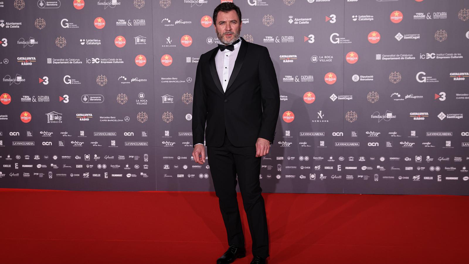 Àlex Brendemühl at the Gaudí Awards, where he won an award