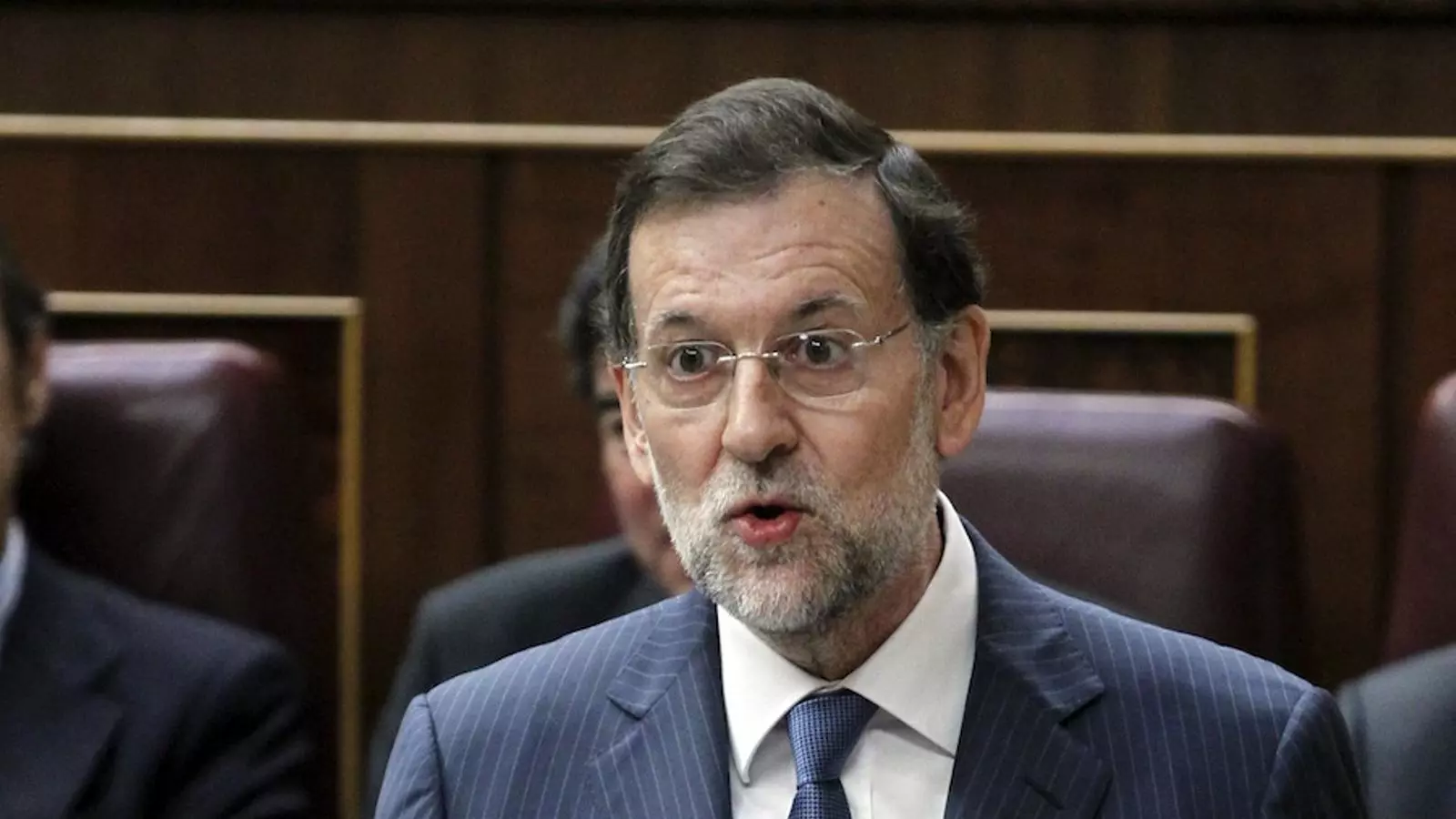 El president del govern espanyol, Mariano Rajoy, a la sessió de control d'aquest dimecres al congrés dels Diputats / EFE
