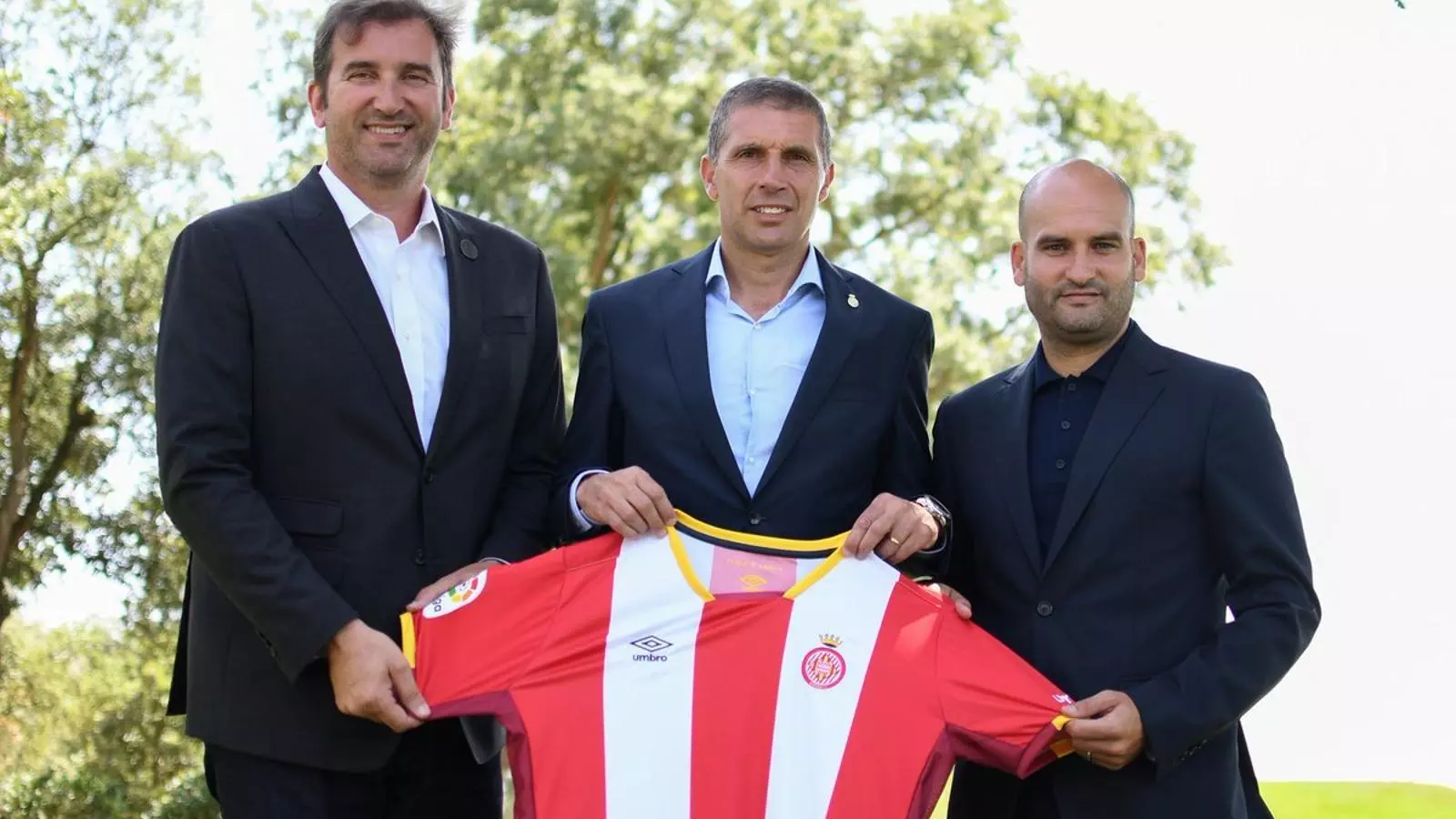 Ferran Soriano, Delfí Gelí i Pere Guardiola han presentat l'acord