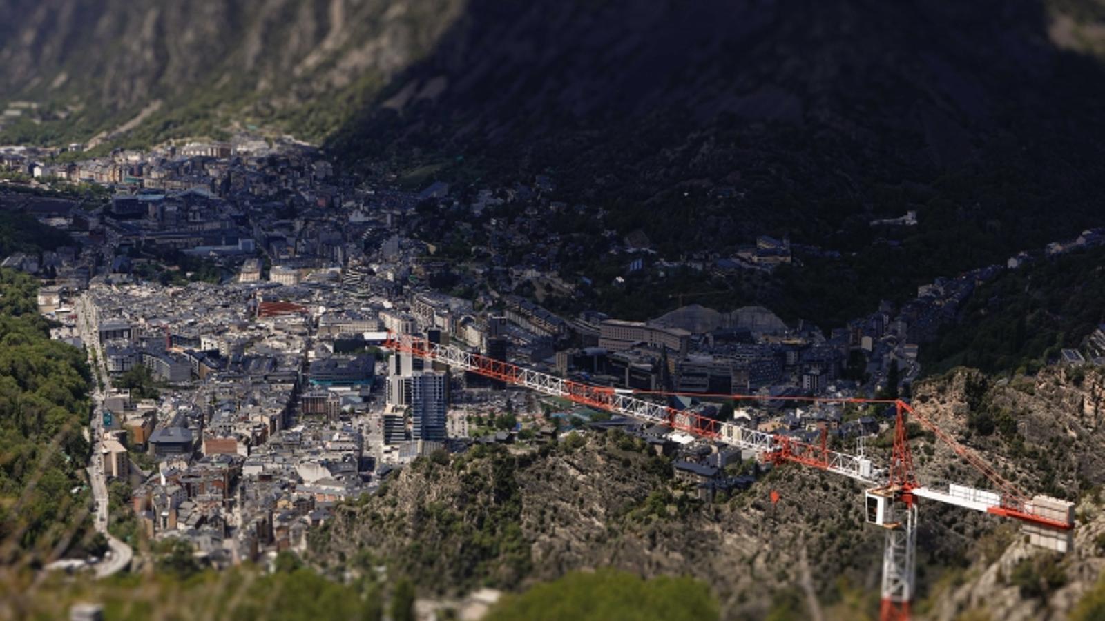 Vista aèria d'Andorra.