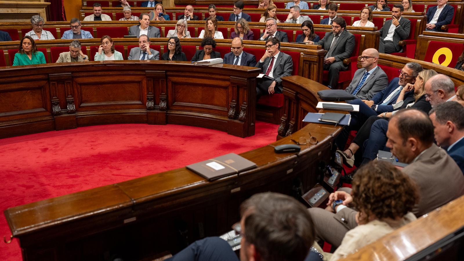 Image of the Parliament plenary session during this Wednesday's general policy debate