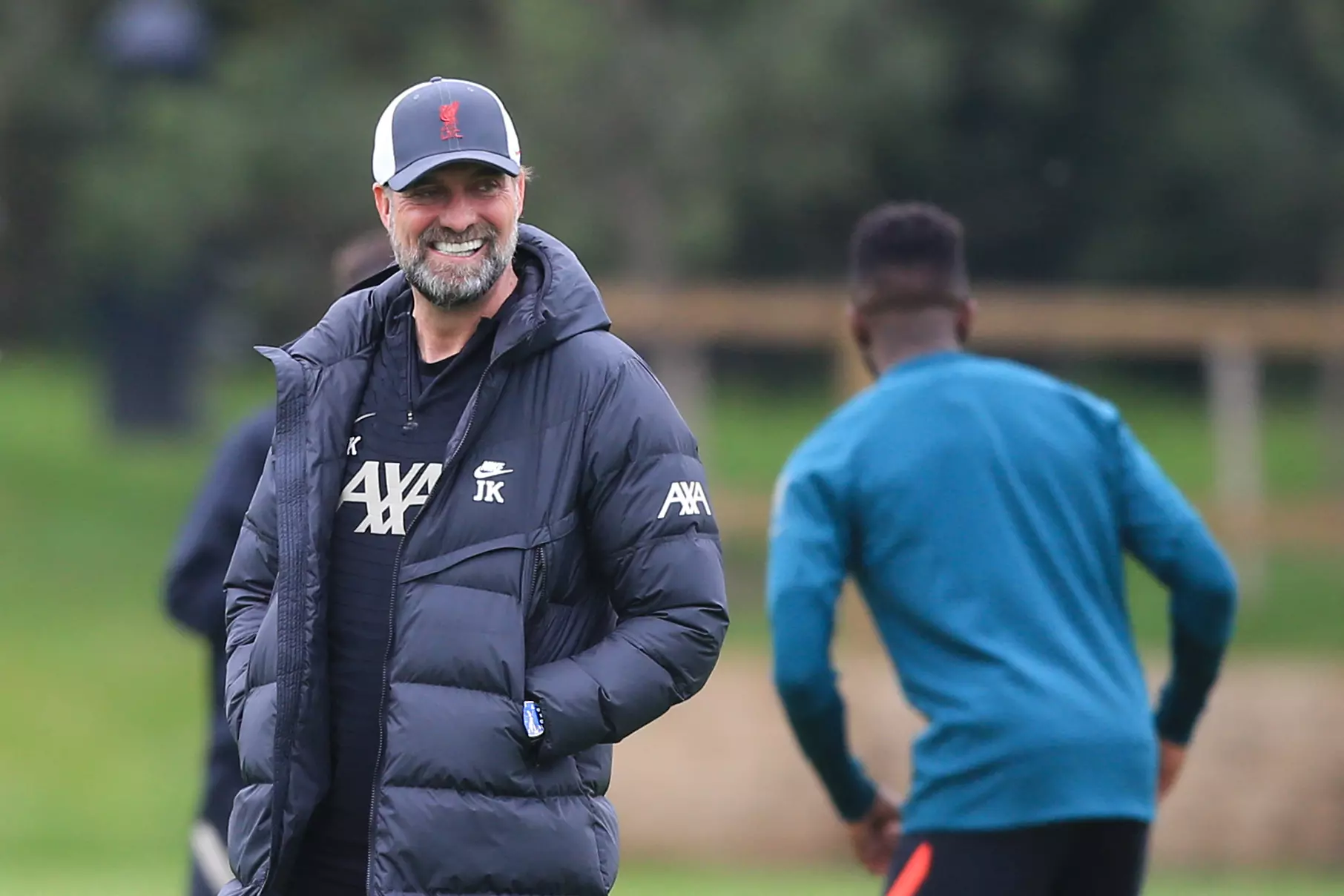Jürgen Klopp durant un entrenament del Liverpool